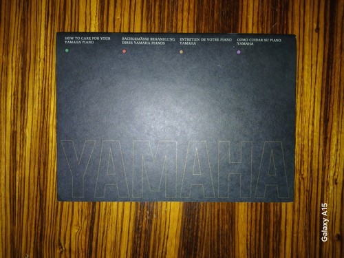 Libretto istruzioni yamaha - istruzioni,