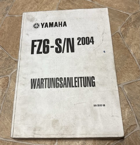 Yamaha fz6 n - s/n, manuale